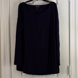 Isabella Oliver Dark Navy/Purple Long Sleeve Top